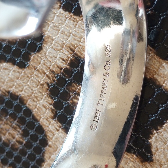 TIFFANY & CO. -925-SS- STAMPED: #"1837"- VINTAGE: yr.: 1997  --  CUFF BRACELET - Picture 2 of 12